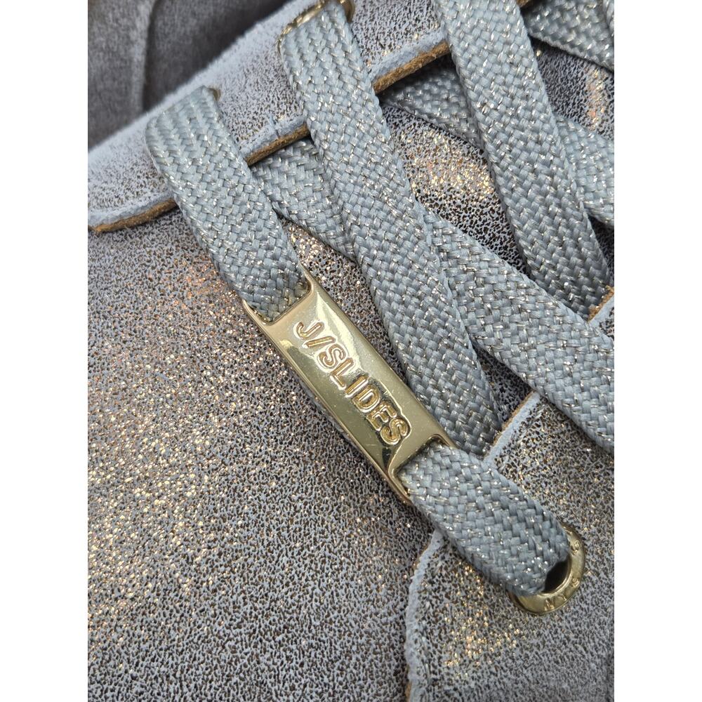 J/Slides Iridescent Platform Sneakers Size 10 - image 2